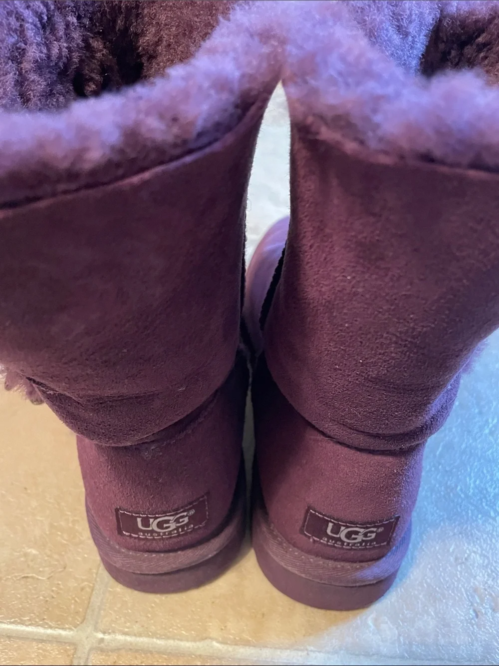 UGG Women's Button Boot in Plum